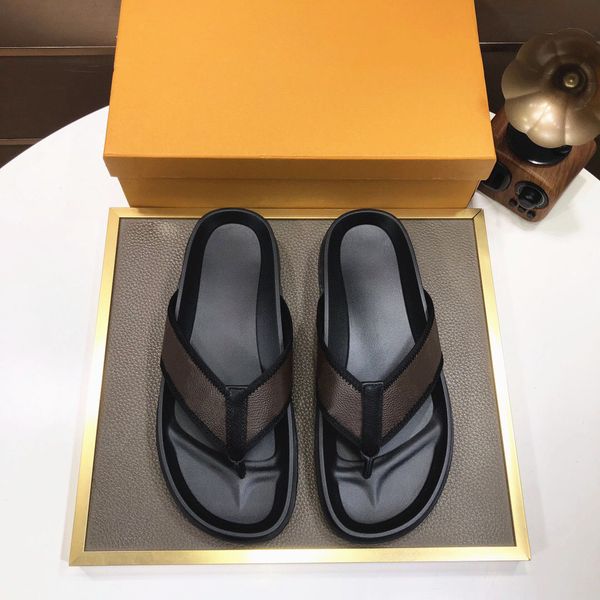 

women's flat slippers luxury designer sandals leather brand girls slide, Black