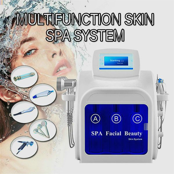 

high frequency 5 in 1 korean hydra dermabrasion aqua silk peel facial beauty machines with cooling rf ultrasonic for sale