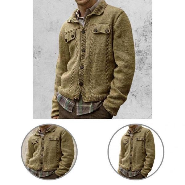 

men's sweaters stylish cardigan single-breasted pure color solid men knitted sweater, White;black