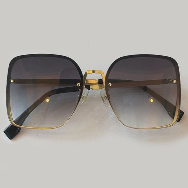 

new luxury 2021 metal frame sunglasses women with box fashion female gradient sun glasses male uv400 lentes de sol mujer jguv, White;black
