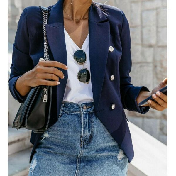 

autumn women's slim blazers female business work jackets suit office lady lapel long sleeve button coat outwers blazer suits &, White;black