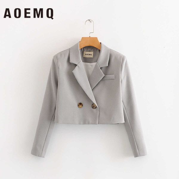 

aoemq office lady coats company meeting room short jackets/coats business suit for business trip outwear coats women clothing 201012, Black;brown