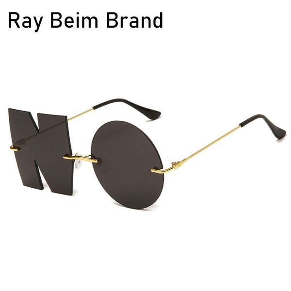 

sunglasses 2021 latest fashion rimless female unique creativity sun glasses women luxury funny shades uv400 brand designer, White;black