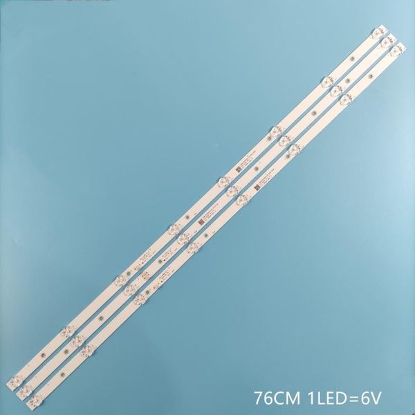 

light beads led backlight strip 8 lamp for aiwa 40"tv eu40dt200 ms-l2665-a ms-l2665-b vvk 40lem-1043/fts2c 40f9000st la021