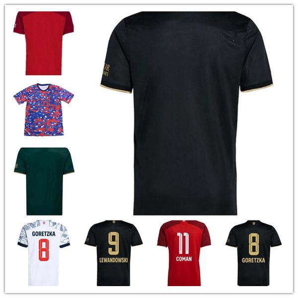 

player version oktoberfest fourth soccer jersey 9 lewandowski 21 22 #25 muller 11 coman football jerseys 2021 2022 #10 sane 6 kimmich 19 dav, Black;yellow