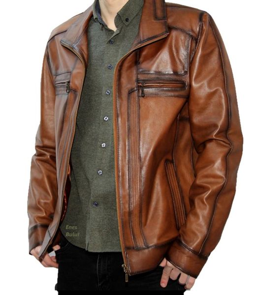 

men's vests brown leather coats, Black;white