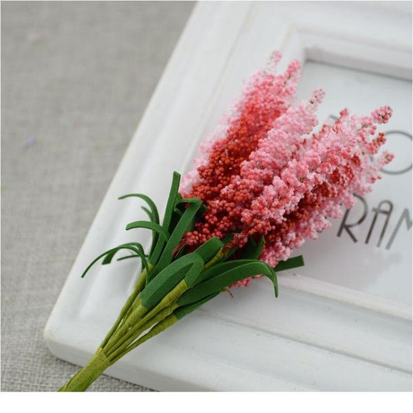 

30pcs wreath material artificial flowers pe lavender wedding flower decoration bride wrist flower home de qyljmo