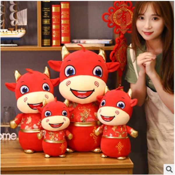 

mascot of the year ox dolls, Blue