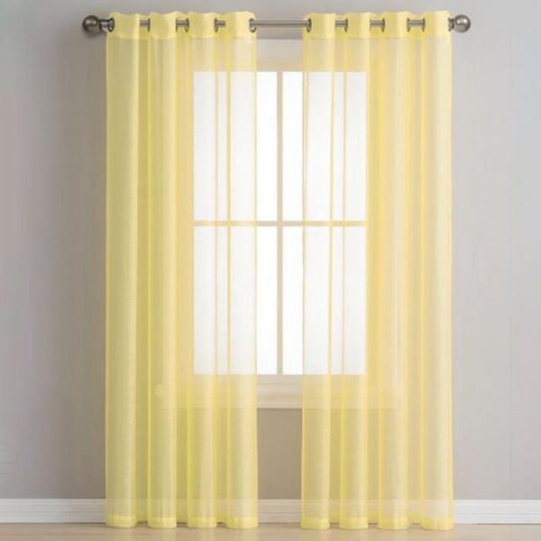 

other home decor 52w inch*63l inch window curtains polyester fiber door voile tulle durable