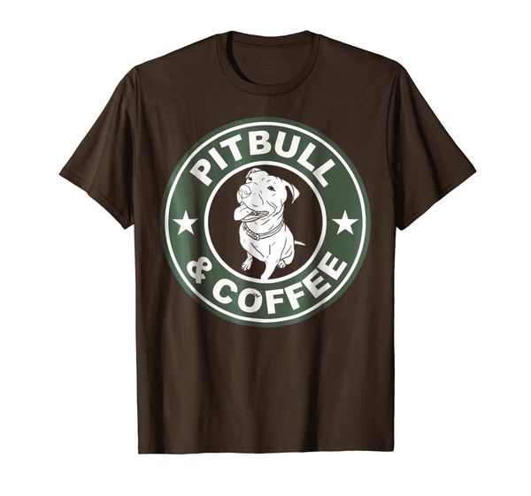 

Pitbull And Coffee Shirt Gifts for men women, Mainly pictures