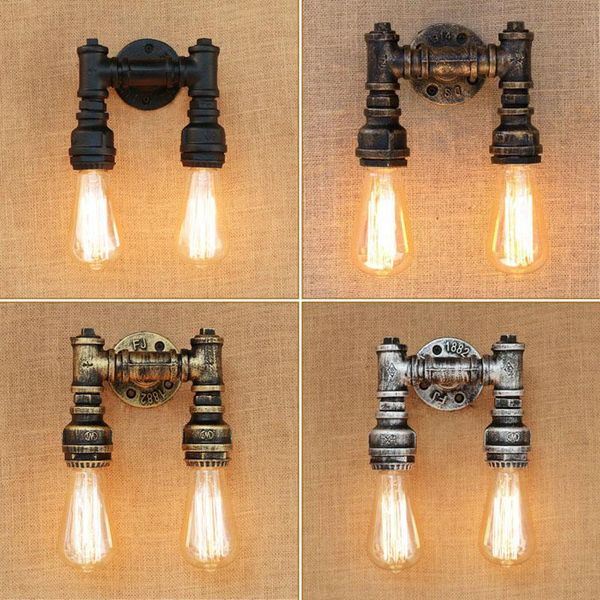 

wall lamps american water pipe lamp retro industrial restaurant bar counter coffee shop corridor nostalgic