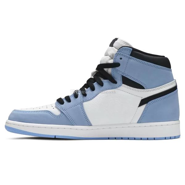 

jumpman 1 high og university blue basketball shoes 1s sneakers 555088 134