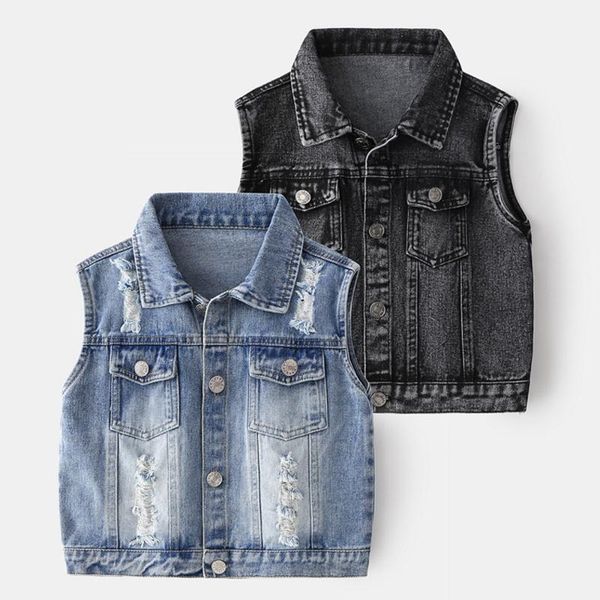 

waistcoat v-tree 2021 spring autumn baby boys denim vest sleeveless jeans jacket casual outerwear kids vests cowboy children clothing, Camo