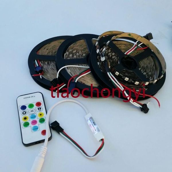 

strips ws2812b rgb led strip 150 300 leds 144 60 30led/m individual addressable 5v