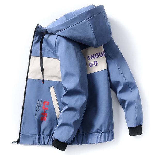 

men's jackets fashion mens jacket coats 2021 arrival korean style zipper harajuku streetwear patchwork hooded bomber, Black;brown