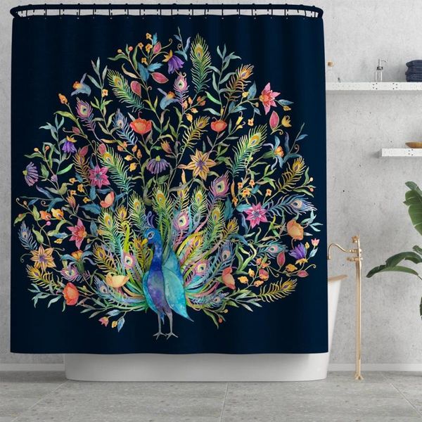 

shower curtains cartoon animal cat tiger printing curtain 180*180cm bathroom