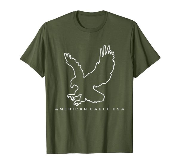 

american eagle usa #12 t-shirt, White;black
