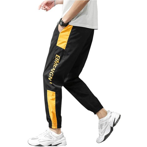 

men's pants men arem 2021 hip hop jogger fashion casual track trousers streetwear harajuku hipster sweatpants, Black