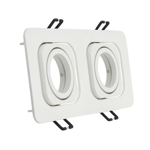 

2pcs double head mr16 gu10 frame lamp downlight housing mr16 lamp housing gu10 fixture downlight fixture for spot light