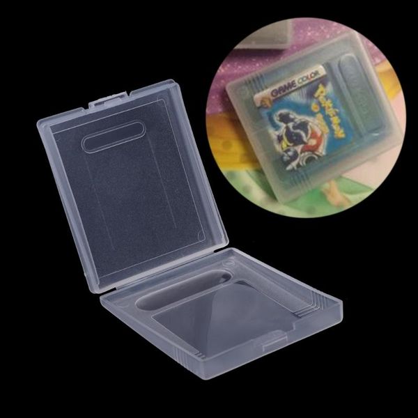 

portable game players 77jd 5x clear plastic cartridge case dust cover for boy color gbc