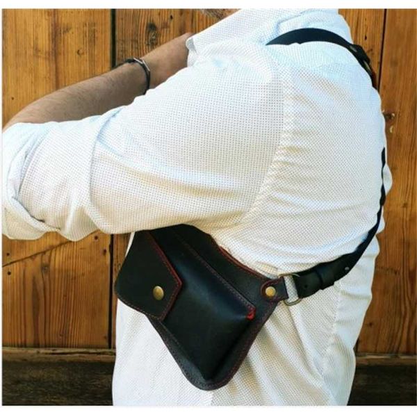 

2021 new backpack armpit satchel men's outdoor mobile phone camera bag