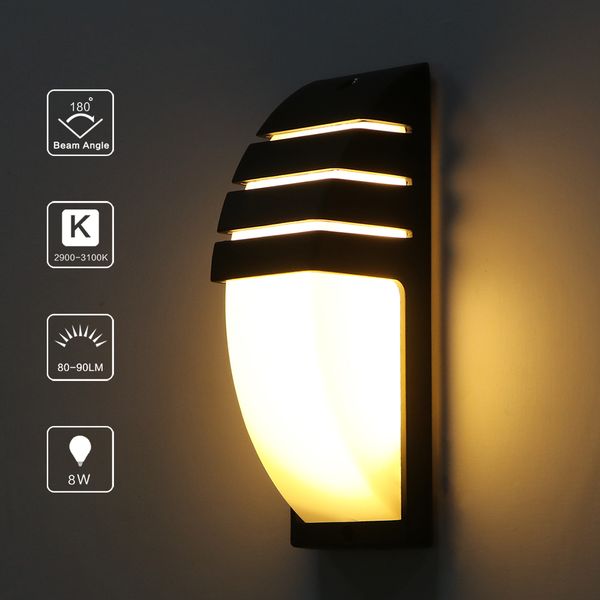 

2021 new lemoest outdoor waterproof led light ac90-260v aluminum courtyard garden porch corridor lights retro wall lamp 3euo