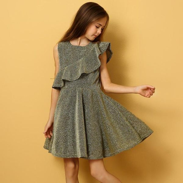 

girl's dresses kisbini summer kids girls dress sleeveless chic princess daughter birthday gift fashion children clothes, Red;yellow