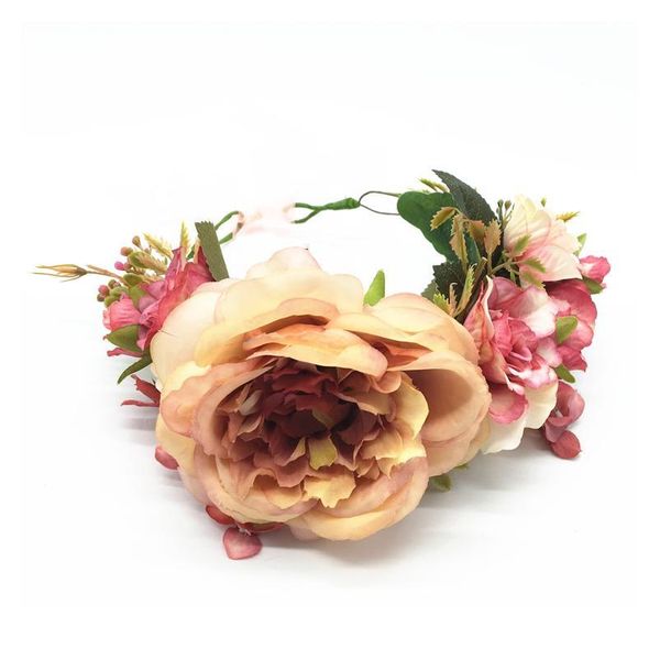 

luxurious flower wreath wedding bridal hair flower party crown floral garland bridesmaid hair accessories headpiece he qylybq
