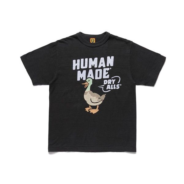 

human made 1804 slubby cotton breast duckling crew neck couple short sleeve ins t-shirt, Black