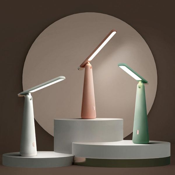 

table lamps led desk lamp foldable dimmable touch dc15v usb powered light 2400mah night dimming portable