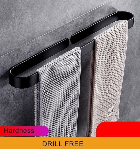 

towel racks self-adhesive holder rack wall mounted hanger bathroom bar shelf shoes