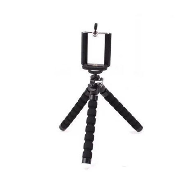 

new flexible phone tripod with phone clip sponge ocs tripod for dslr camera 360 degree rotatable swivel mount