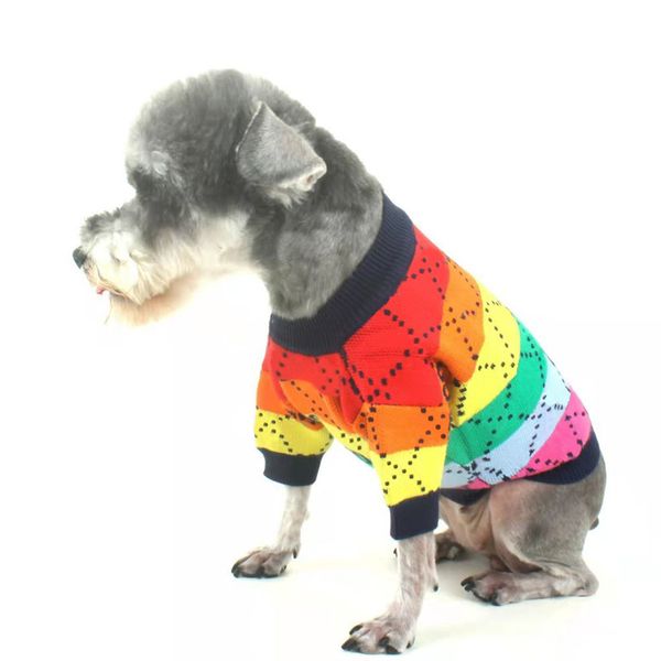 Высокое качество домашнее животное дизайнерская собака одежда милые щенков свитера классический лесозамысел роскошные собаки домашние животные мода зима вязание собаки одежда