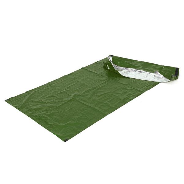 

2 pcs emergency blanket with compression sack portable lightweight emergency sleeping bag for camping travel hiking backpacking