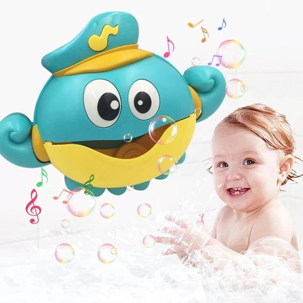Music Bubble Machine Maker Bath Octopus Spielzeug für Kleinkind Baby Kinder Happy Tub Zeit Duschspiele