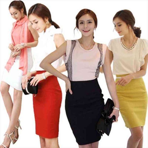 

xs-3xl women candy colors pencil skirt fashion ol slim bodycon skirt business wear high waist elegant summer long faldas, Black