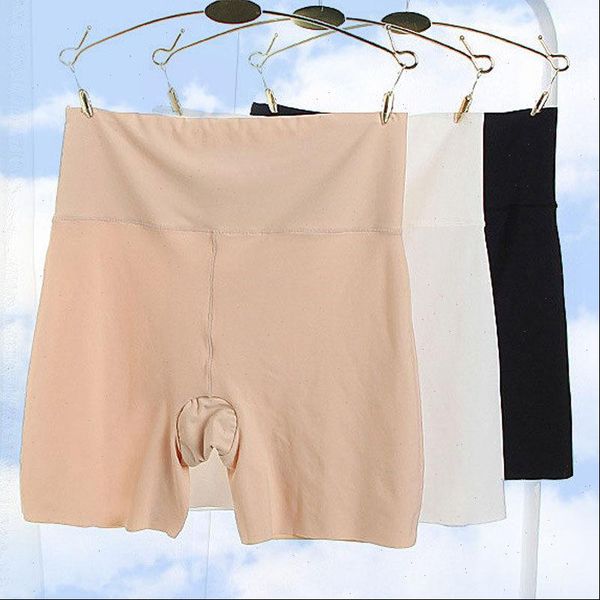 

3 colors elastic model soft women short polyester solid elastic waist seamless shorts drop shipping good quality, White;black