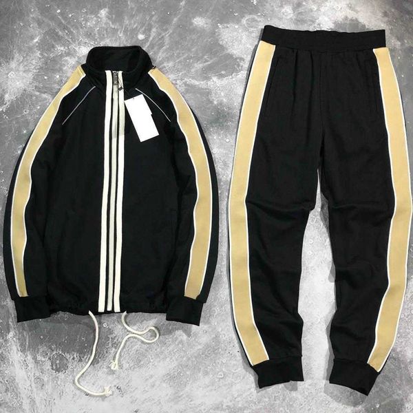 

fashion designer men's sportswear men tracksuits hip hop style clothing set women's autumn and winter jacket + jogging pants 6 sty, Gray