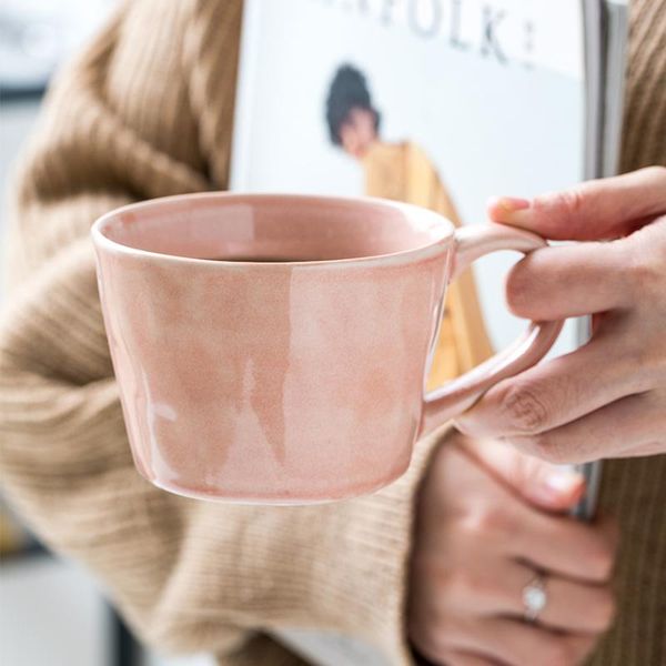 

mugs cute milk cups coffee for women taza cafe ceramic creative mug nordic style simple design drinking cup couple gifts