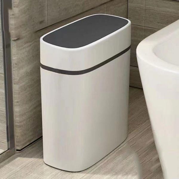 

waste bins 12/14l trash can household bathroom kitchen press-type bag holder garbage bin for toilet waterproof narrow seam