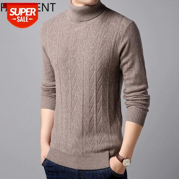 

wool sweater men turleneck pullovers classic printed fashion mens sweater male pullovers casual mens clothing 2020 #uv84, White;black