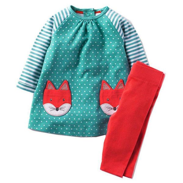 

clothing sets girls applique children for 2-7t baby girl clothes autumn cotton 2 pcs set selling suits, White