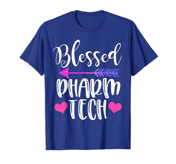 

blessed pharm tech cute pharmacy technician gift t-shirt, White;black