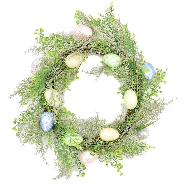 

easter wreath artificial eggs wreath for front door wall window wedding party farmhouse garden home decor