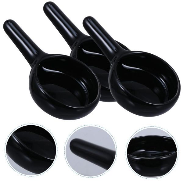 

mats & pads 3pcs incense holder ceramic candle tray small stand with hnadle