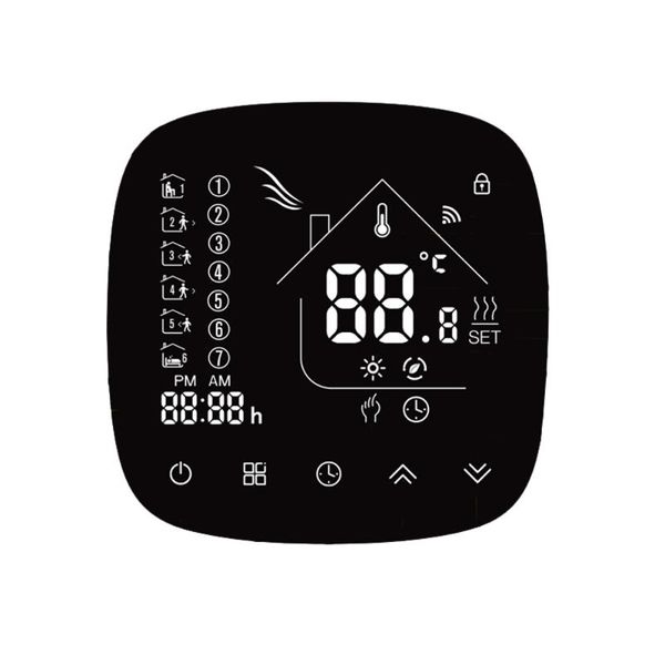 

smart home control wifi thermostat temperature controller with touchscreen lcd programmable for water/boiler heating