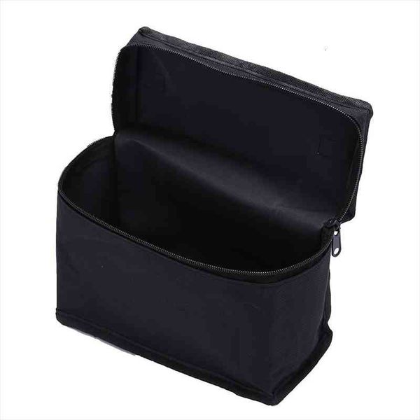 

5sizes large capacity makeup zipper cosmetic bag black folding canvas art markers hold pen