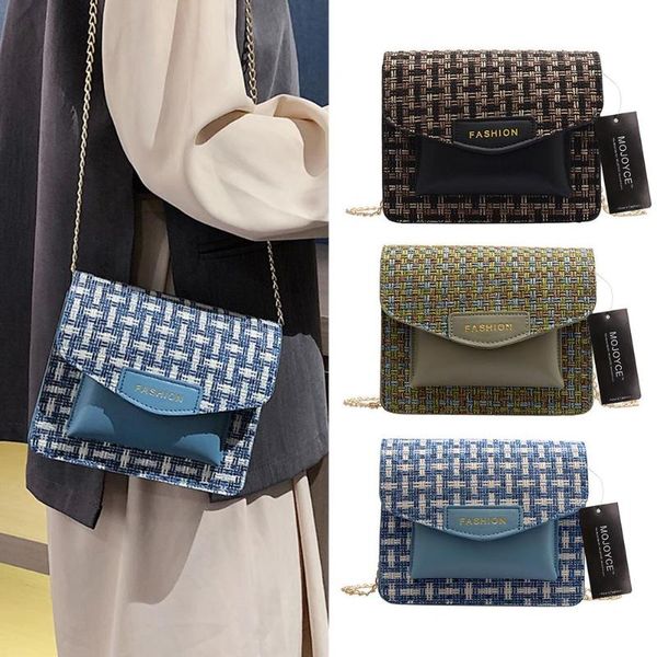 

cross body fashion handbags wear-resistant women vintage shoulder bags woolen messenger small chain money purse daily shopping