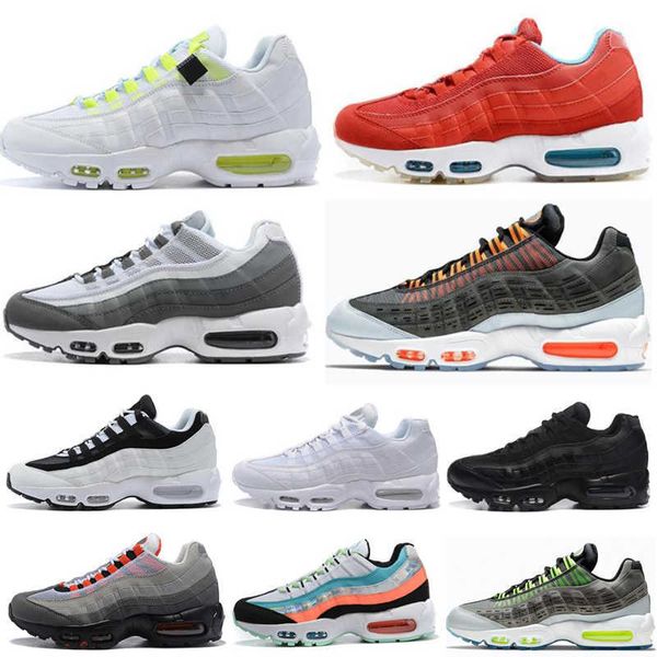 

2021 95 running shoes 95s sports men women triple black white grey yellow fashion sneakers trainers outdoor us 5.5-11
