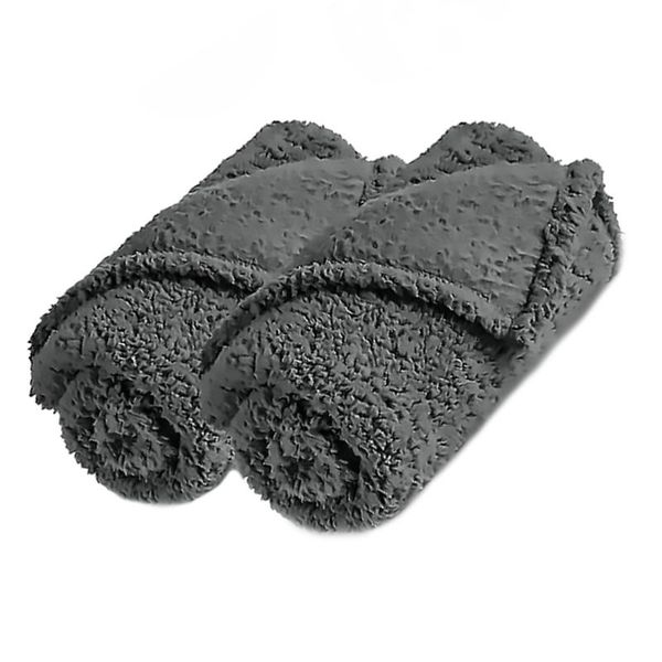 

kennels & pens 2pcs pet blanket cat quilt dog wool puppy warm sleeping mat supplies